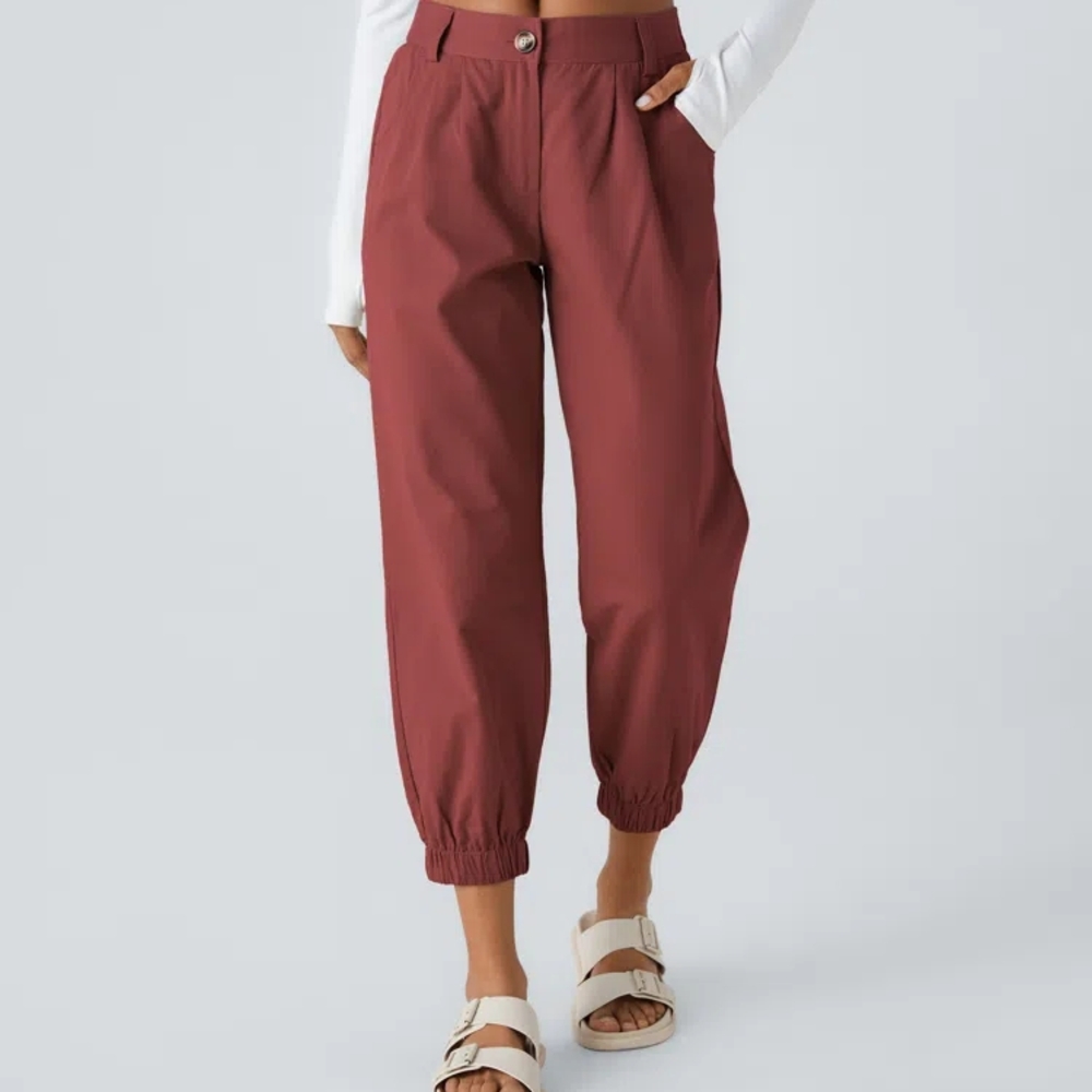 HALARA Medium Rise Relaxed Fit Joggers And High Rise Wide Leg Work